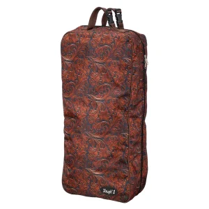Tough 1 Tooled Leather Carved Double Sided Padded Halter Bag
