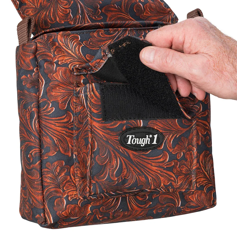 Tough 1 Tooled Leather Saddle Horn Bag - Image 2