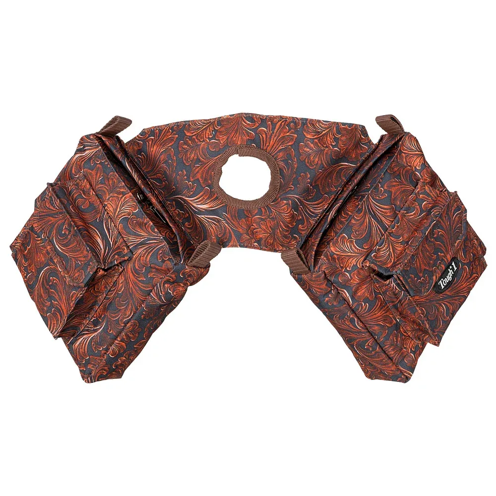 Tough 1 Tooled Leather Saddle Horn Bag