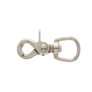 Tough1 Nickel Plated Swivel Oval Eye Rein Snap