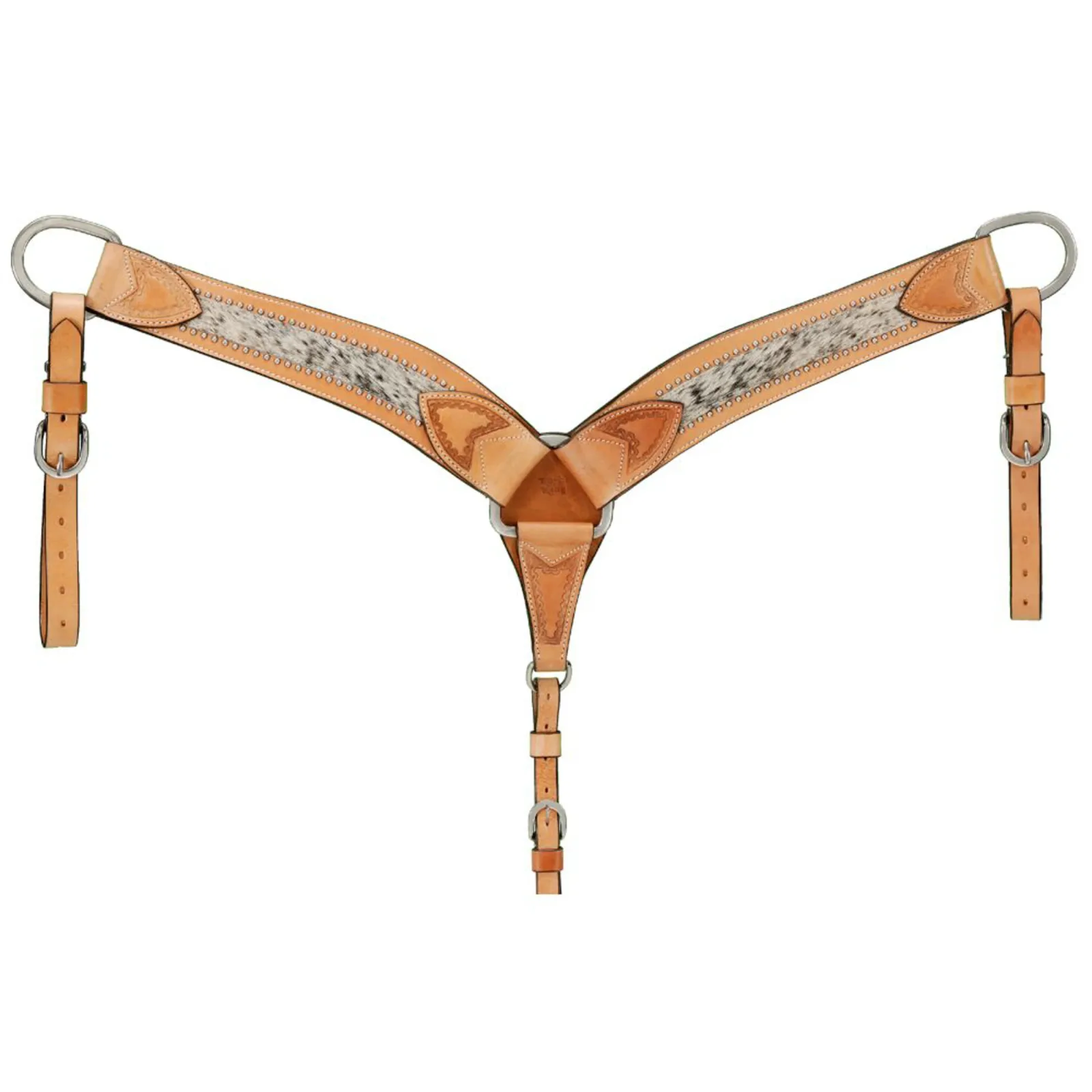 Tough1® Shaped Breastcollar with Spotted Hair Overlay