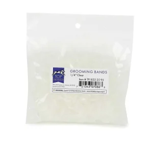 TP Grooming Bands 1/4in Clear, 500ct