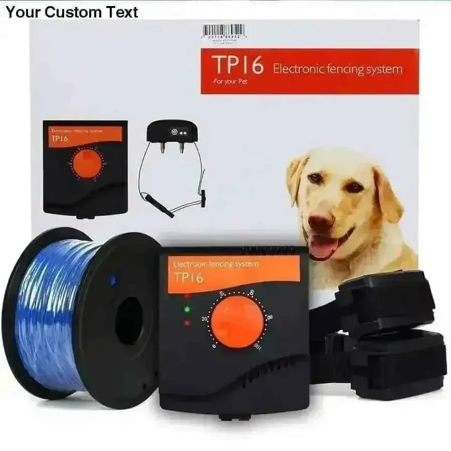 TP16 Dog Fence System Rechargeable Waterproof Shock Adjustable Dog Training Collar
