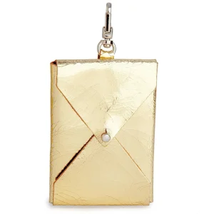 TRACEY TANNER | Luxe Leather Leash Bag in Metallic Gold