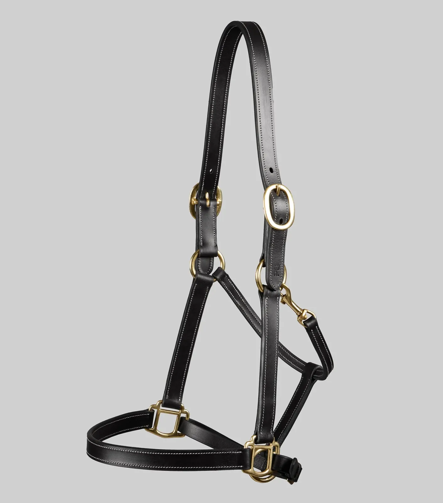 Traditional Leather Headcollar Black - Image 2