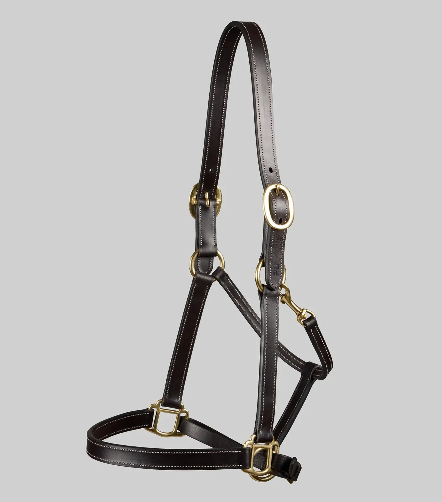 Traditional Leather Headcollar Dark Havana - Image 2