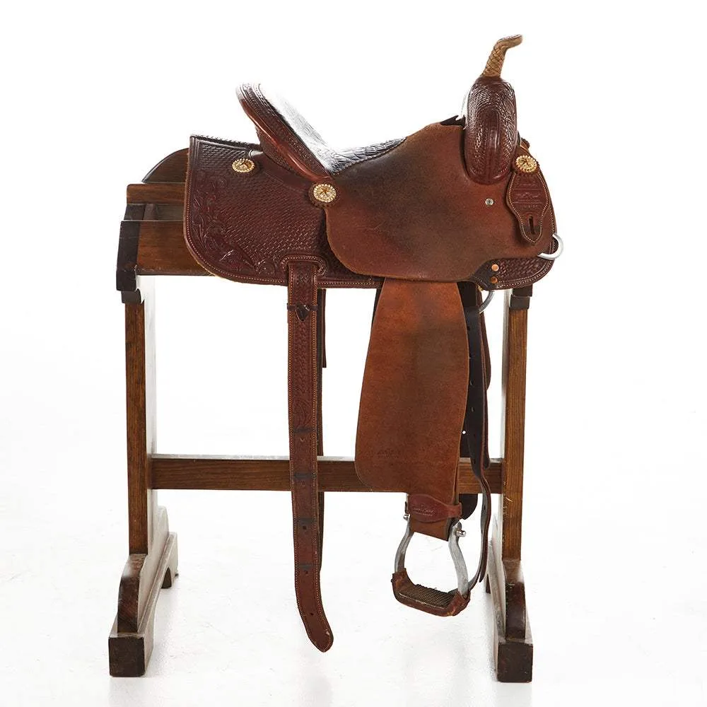 Trailer Ranch 14in Used Barrel Saddle - Image 2