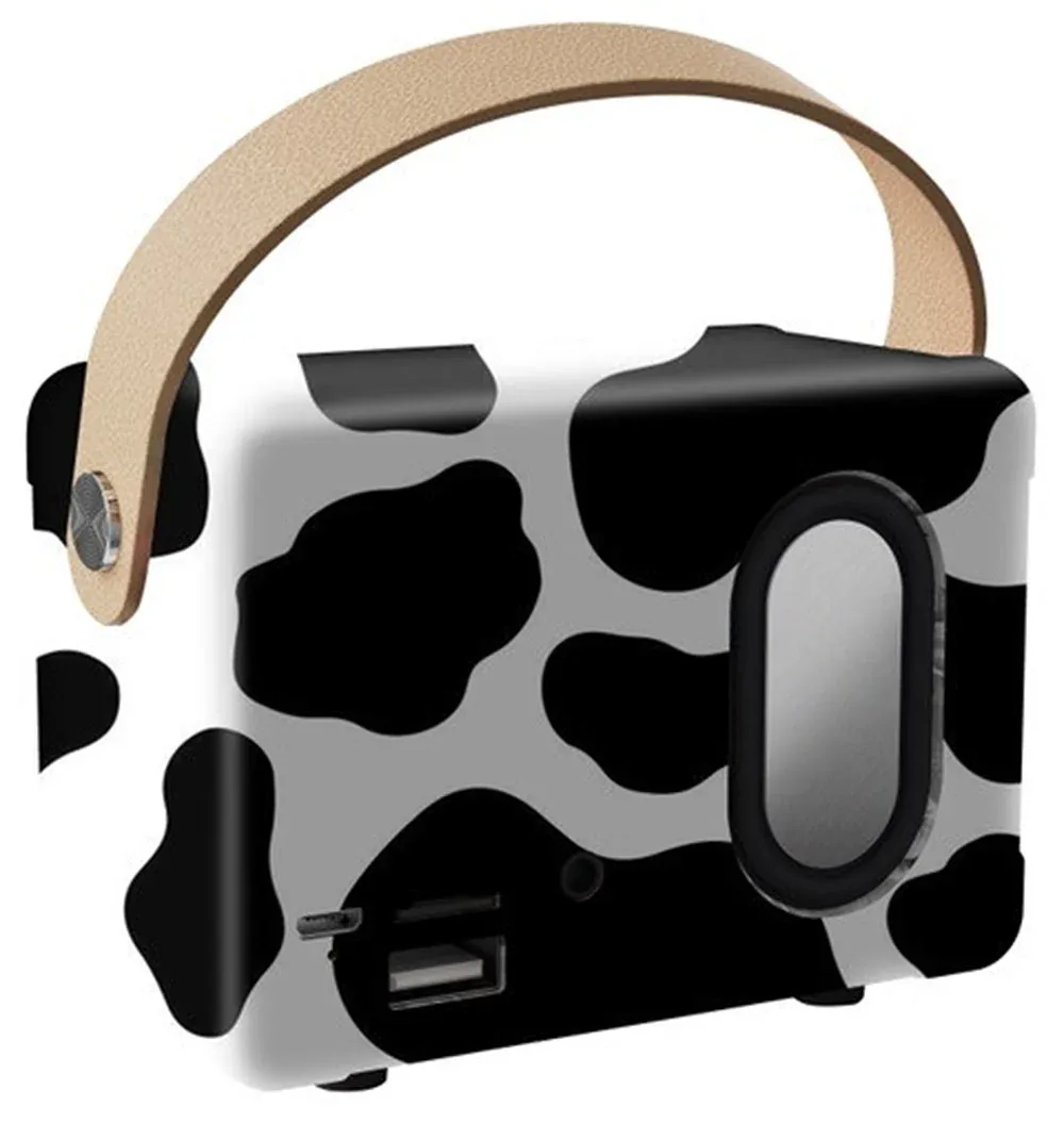 Trendz Mart Cow Print Vintage Speaker - Image 2