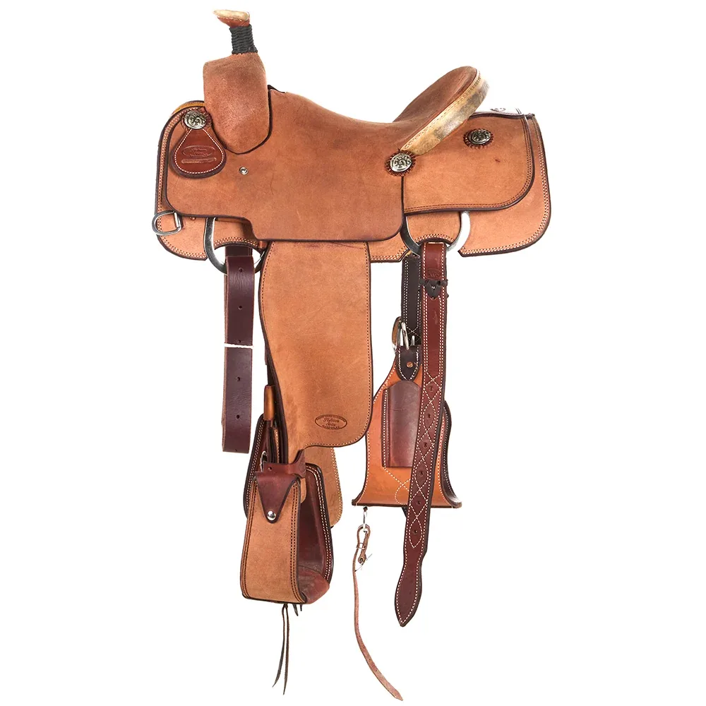Trent Ward Roughout with Rawhide Cantle Binding Platinum Team Roper - Image 2