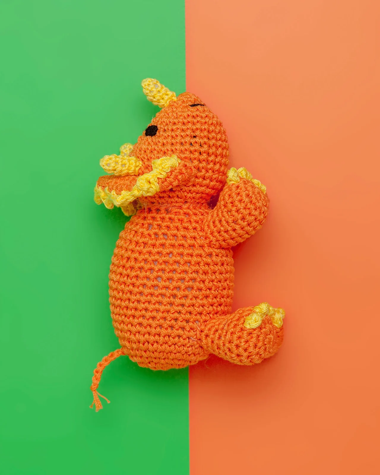 Triceratops Organic Knit Dog Toy - Image 2