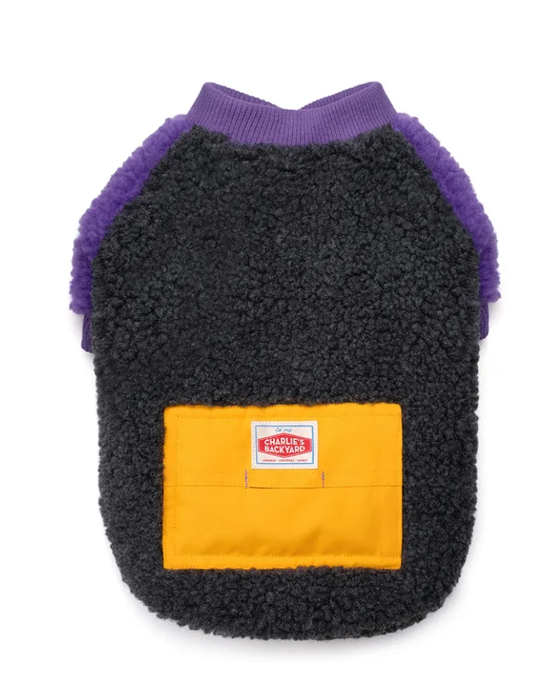 Tripper Nubbly Fleece Dog Pullover in Grey <>