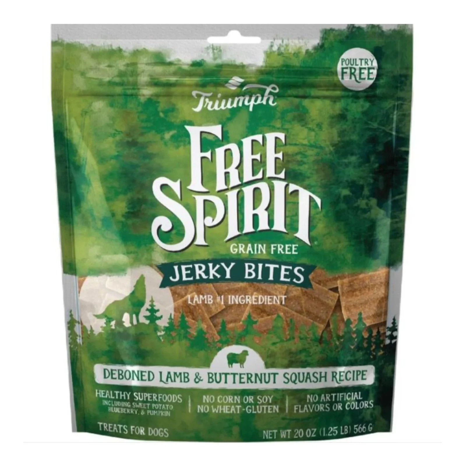Triumph Grain Free Jerky Dog Treats Salmon/Sweet Potato 24oz. - Image 2