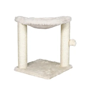 TRIXIE Baza Cat Scratching Posts, Indoor Cat Furniture w/ Hammock, Jute Posts & Dangling Toy
