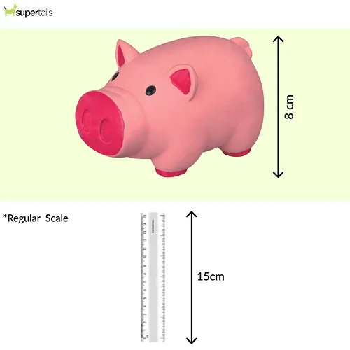 Trixie Pig Latex Toy for Dogs (Pink) - Image 2