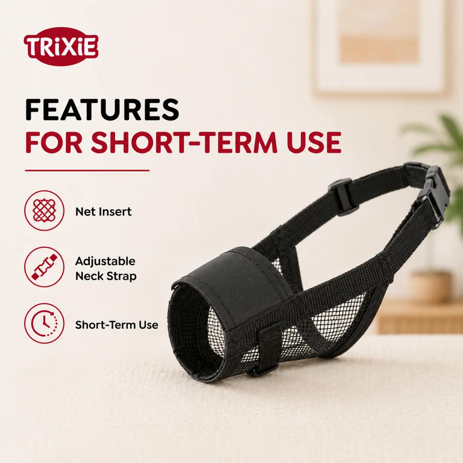 Trixie Polyester Muzzle Loop with Net for Dogs - Image 2