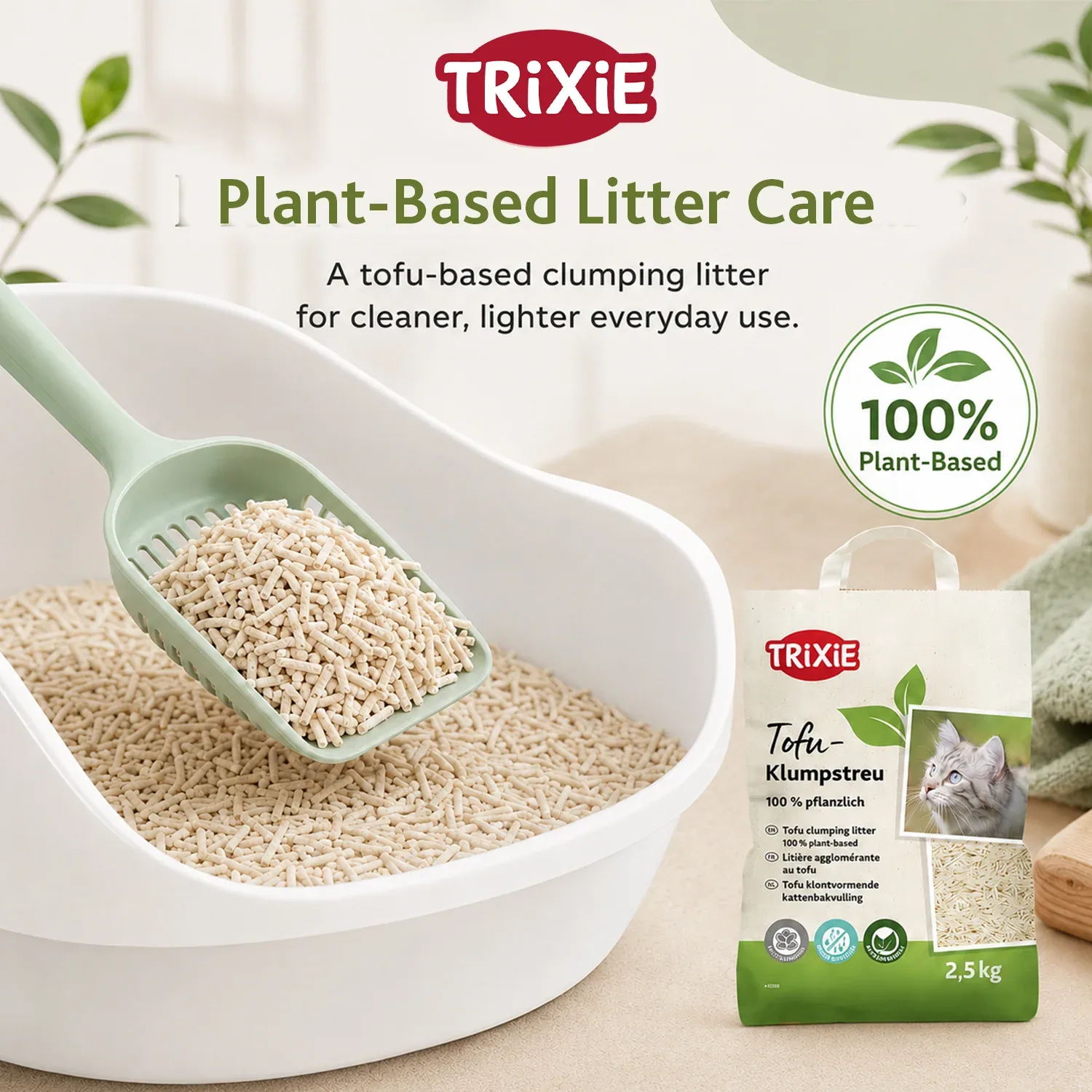 Trixie Tofu Clumping Cat Litter for Cats - Image 2