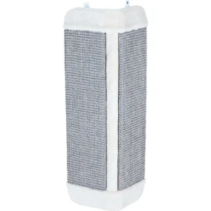 TRIXIE Wall Mount Sisal Scratching Board for Corners, Vertical Cat Scratcher, Gray