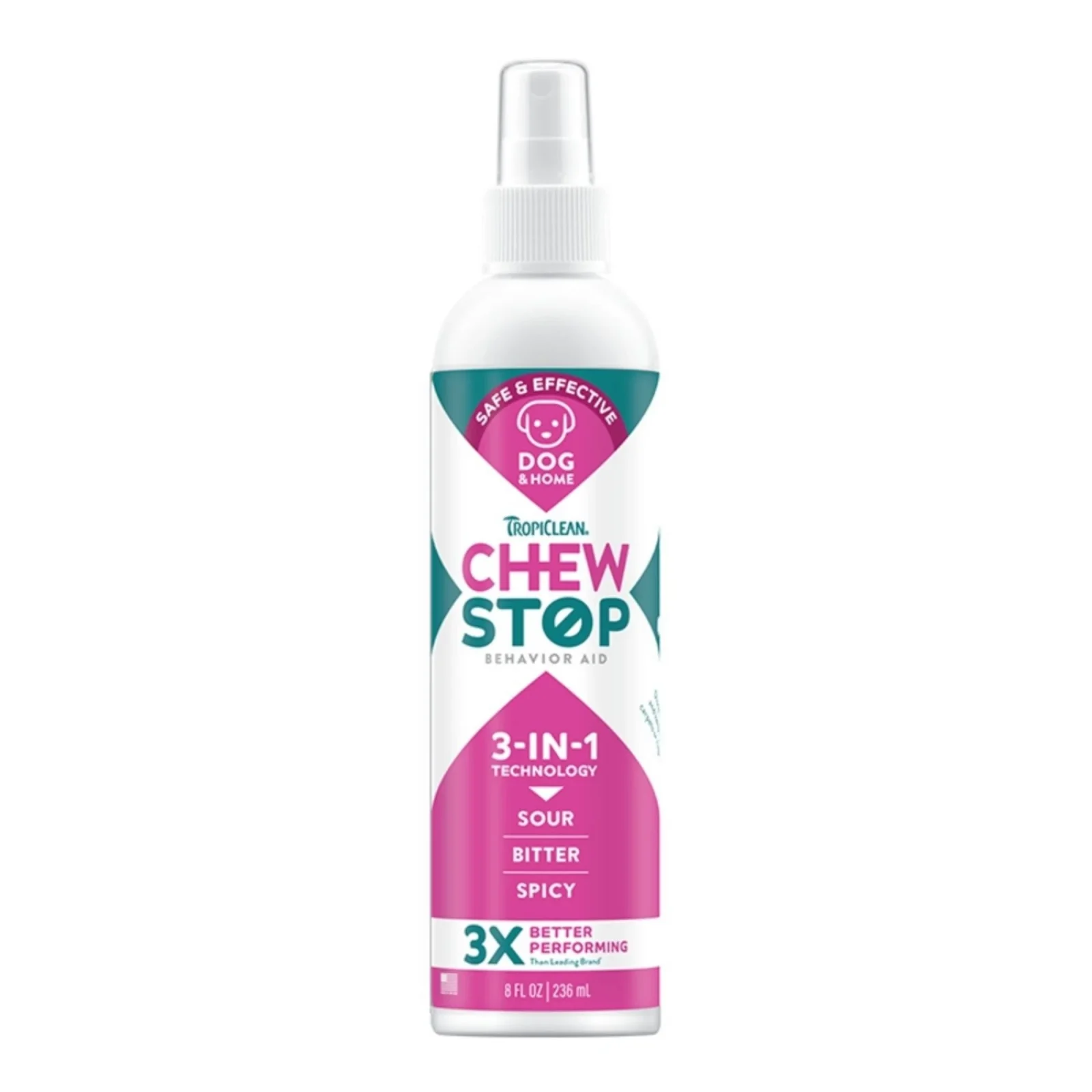 TropiClean Chew Stop Behavior Aid Dog & Home Spray, 8oz