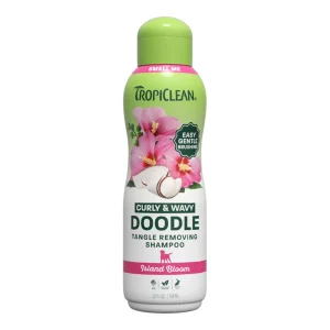 TropiClean Curly & Wavy Doodle Dog Shampoo, Island Bloom, 20oz