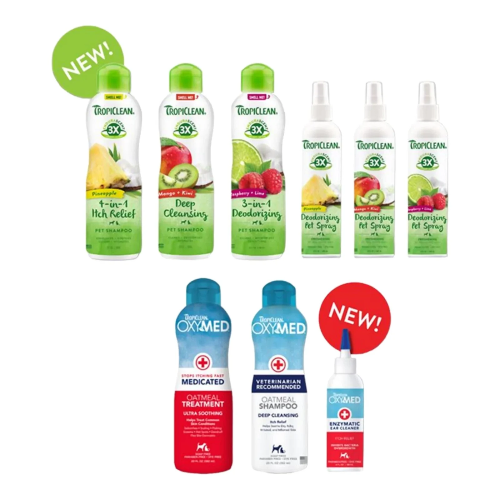 TropiClean Dog & Cat Endurascent & Oxymed Bundle, 18 Piece