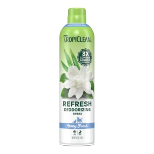 TropiClean Dog Deodorizing Spray, Baby Fresh, 10oz