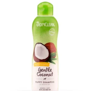 TropiClean Gentle Coconut Hypoallergenic Puppy and Kitten Pet Shampoo 20 fl oz