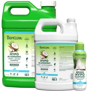TropiClean Gentle Coconut Hypoallergenic Puppy Grooming Shampoo