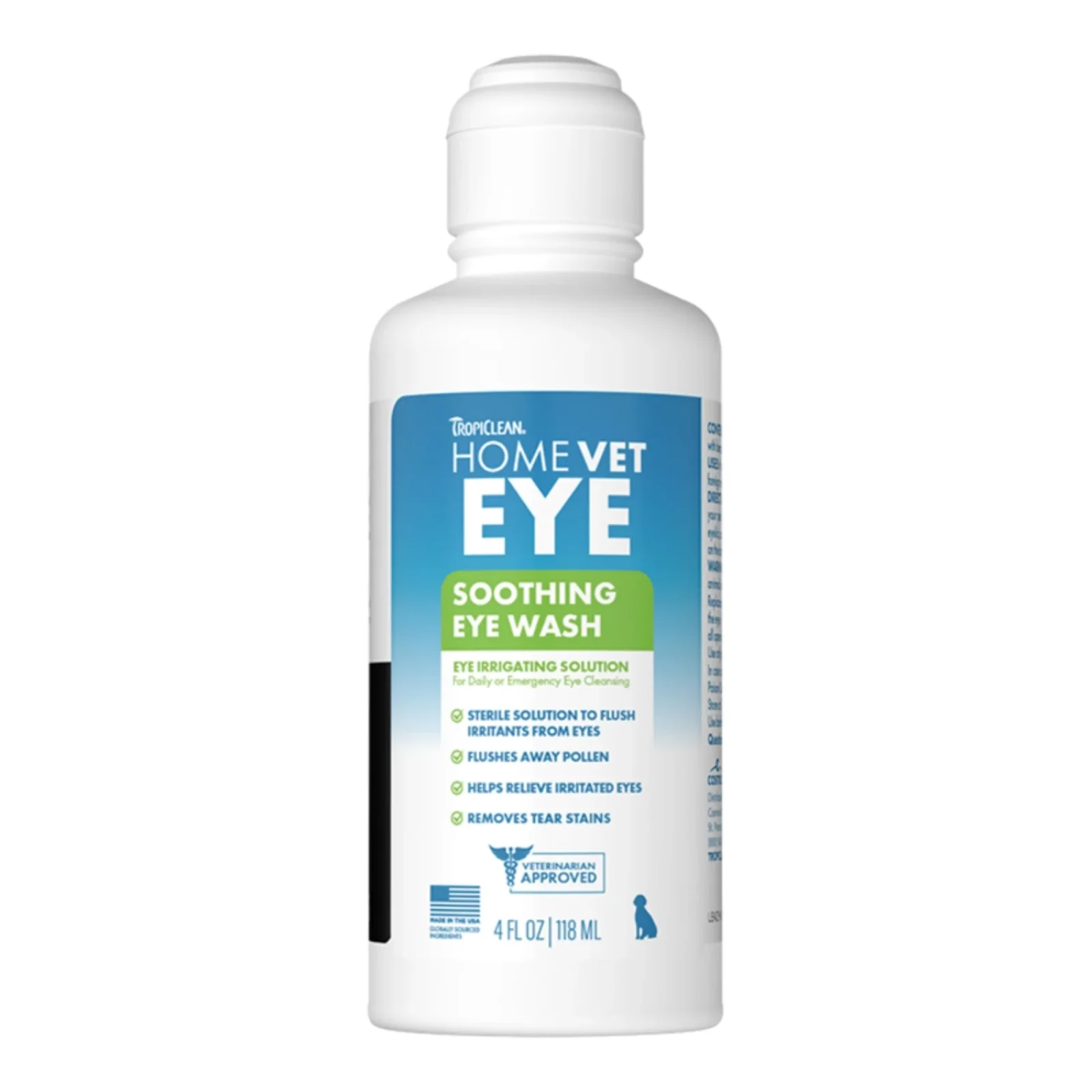 Tropiclean Homevet Dog & Cat Soothing Eye Wash 4 oz