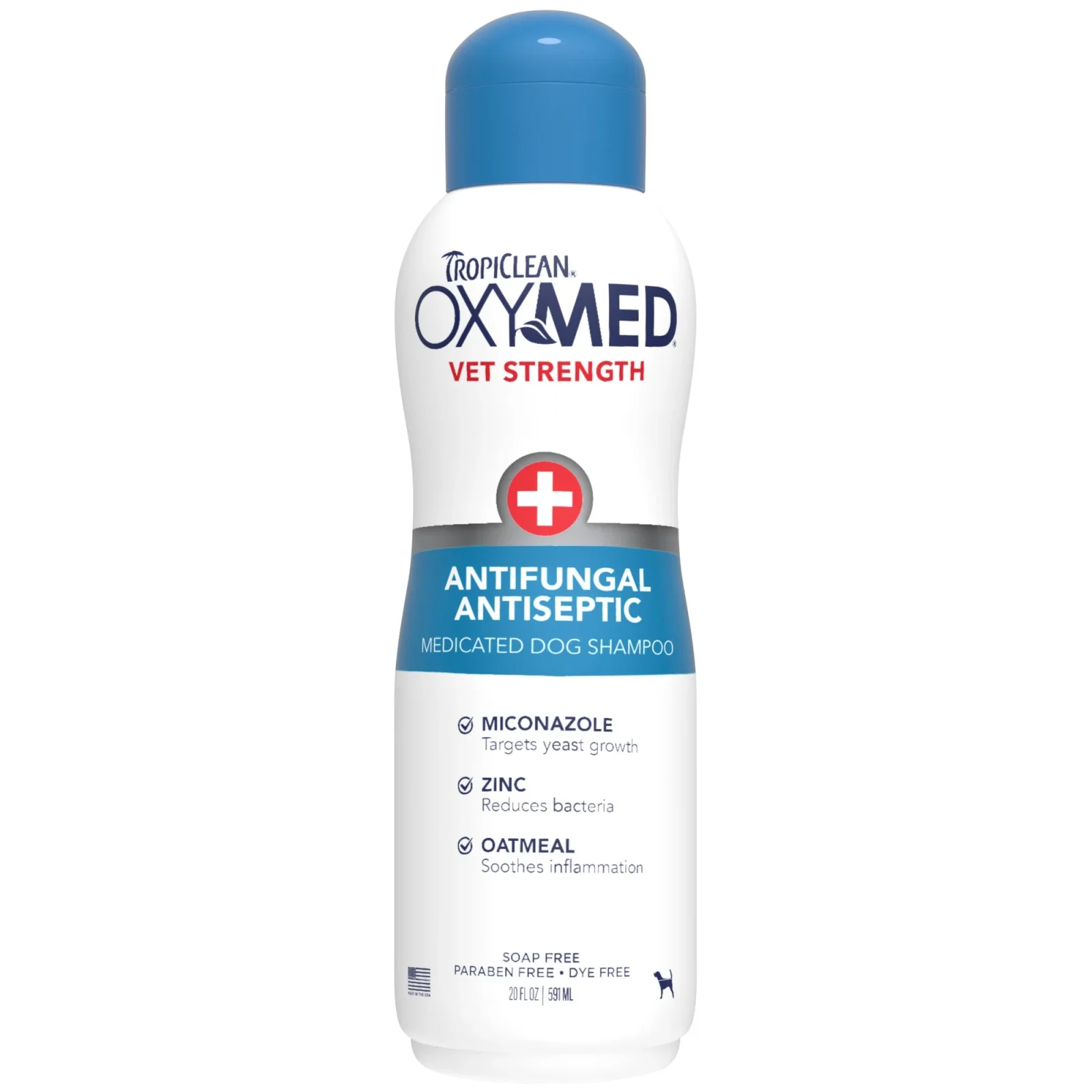 TropiClean Oxymed Antifungal & Antiseptic Dog Shampoo, 20oz