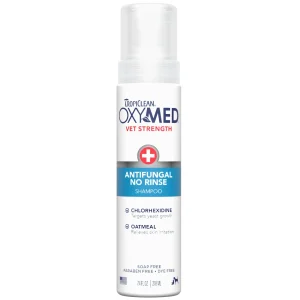 TropiClean OxyMed Antifungal No-Rinse Dog Shampoo, 7.4oz
