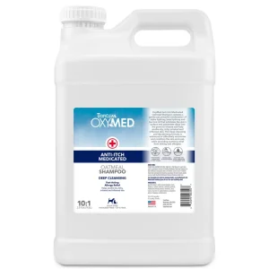 TropiClean OxyMed Oatmeal Dog Grooming Shampoo Gal