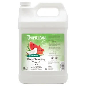 TropiClean Watermelon 2 in 1 Dog Grooming Shampoo and Conditioner Gallon