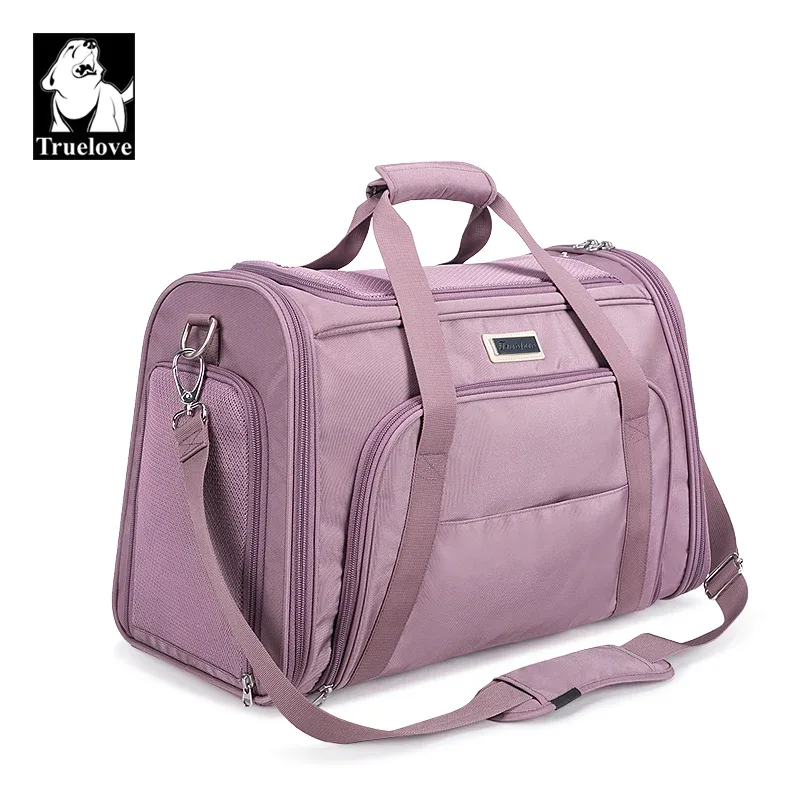 Truelove 1 Side Expandable Duffle Carrier for Dogs & Cats (Wistful Mauve) - Image 2
