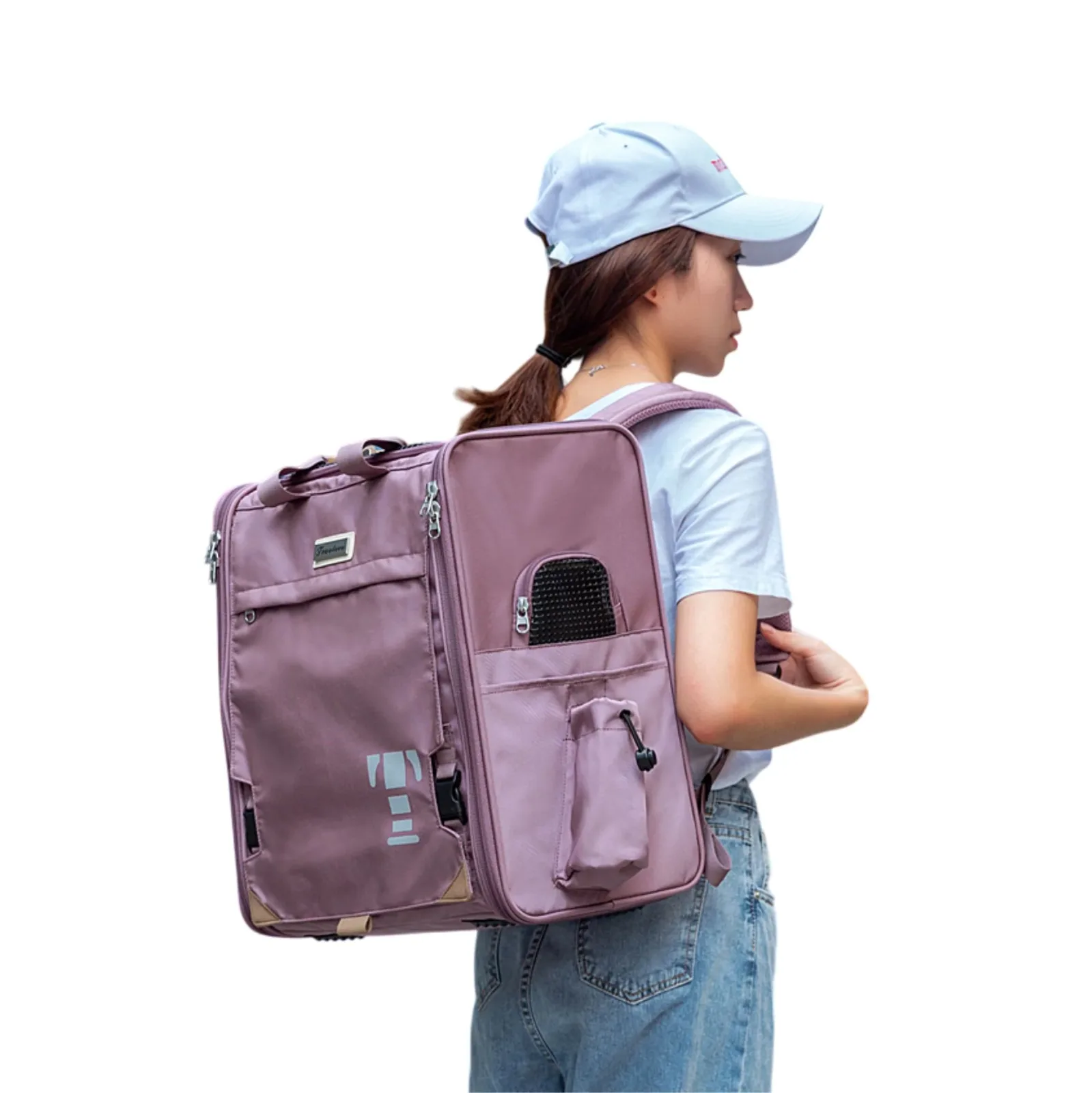 Truelove Airflow Premium Backpack Carrier for Dogs & Cats (Wistful Mauve)