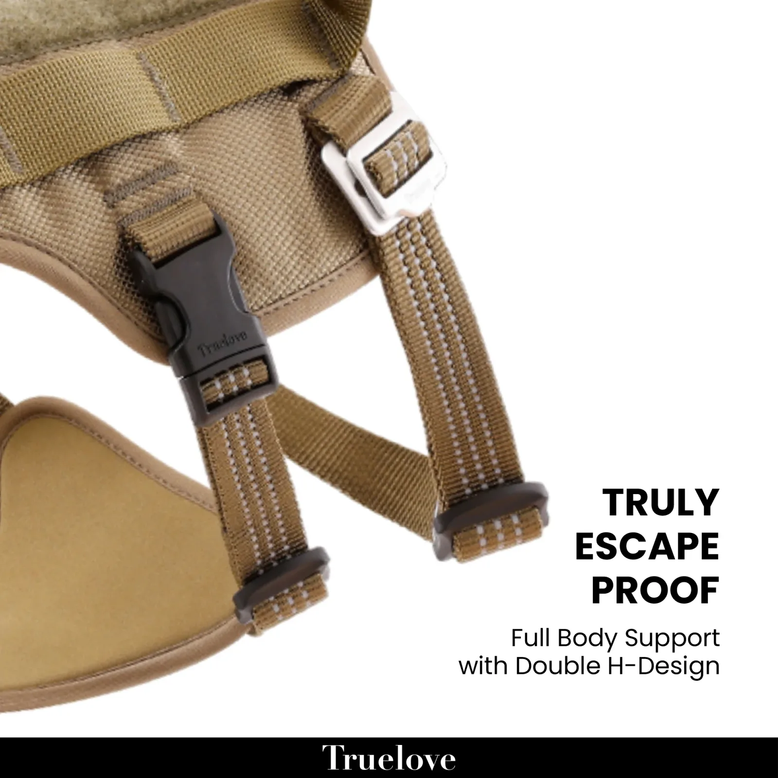 Truelove Escape Proof Harness for Dogs (Army Green) - Image 2