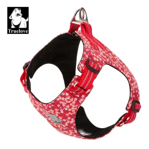 Truelove Pet Harness Floral Doggy Harness Dog Vest Type Dog Walking Chain Small Medium Puppy Cat Printed