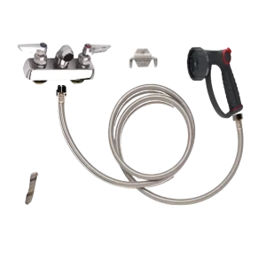 Tub Plumbing Complete Set-up 4″ Center with Hair Interceptor by PetLift