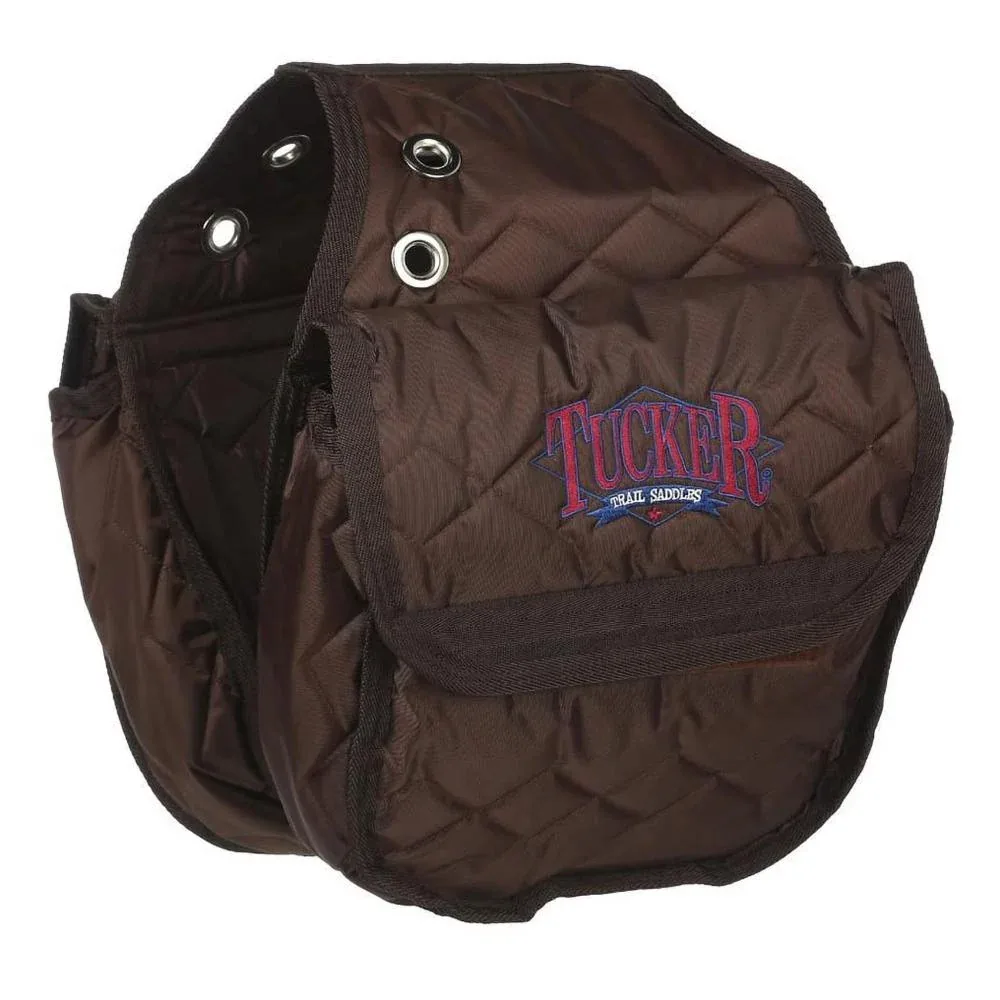Tucker Saddle Cantle Bag Brown with Tucker Logo