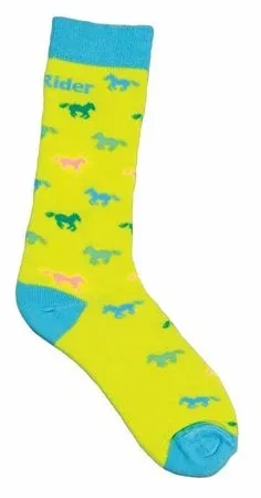 TuffRider Childs Neon Pony Socks - Image 2