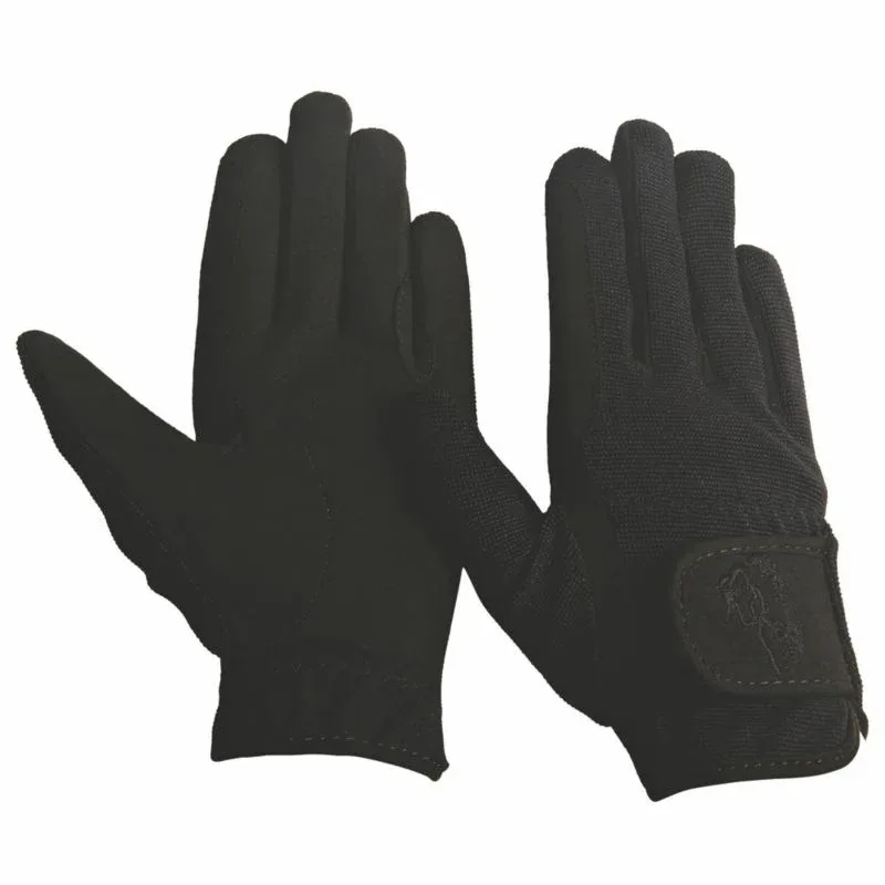 TuffRider Kids Performance Riding Gloves XL Gray
