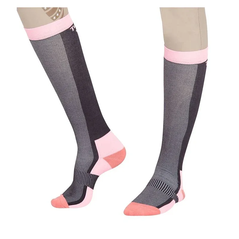 TuffRider Ventilated Neon Socks