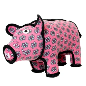 TUFFY Barnyard Pig Tough Plush Squeaky Dog Toy, Large