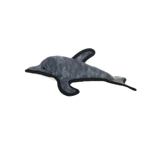 TUFFY Dolphin Tough Plush Dog Toy