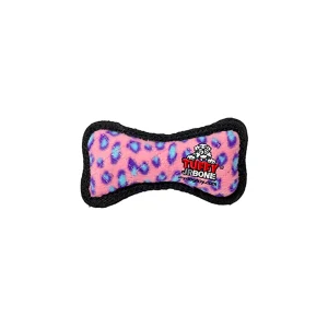 TUFFY® JR Bone Pink Leopard Dog Toy