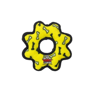 TUFFY® JR Gear Ring Yellow Bone Dog Toy
