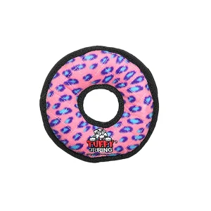 TUFFY® JR Ring Pink Leopard Dog Toy