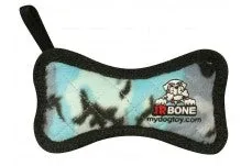Tuffy Junior Bone Dog Toy Blue Camouflage Print
