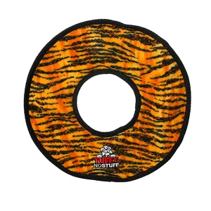 TUFFY® No Stuff Mega Ringer Tiger-Striped Dog Toy