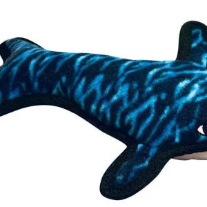 Tuffy Ocean Creature Whale Durable Dog Toy Blue, 1ea/12 in