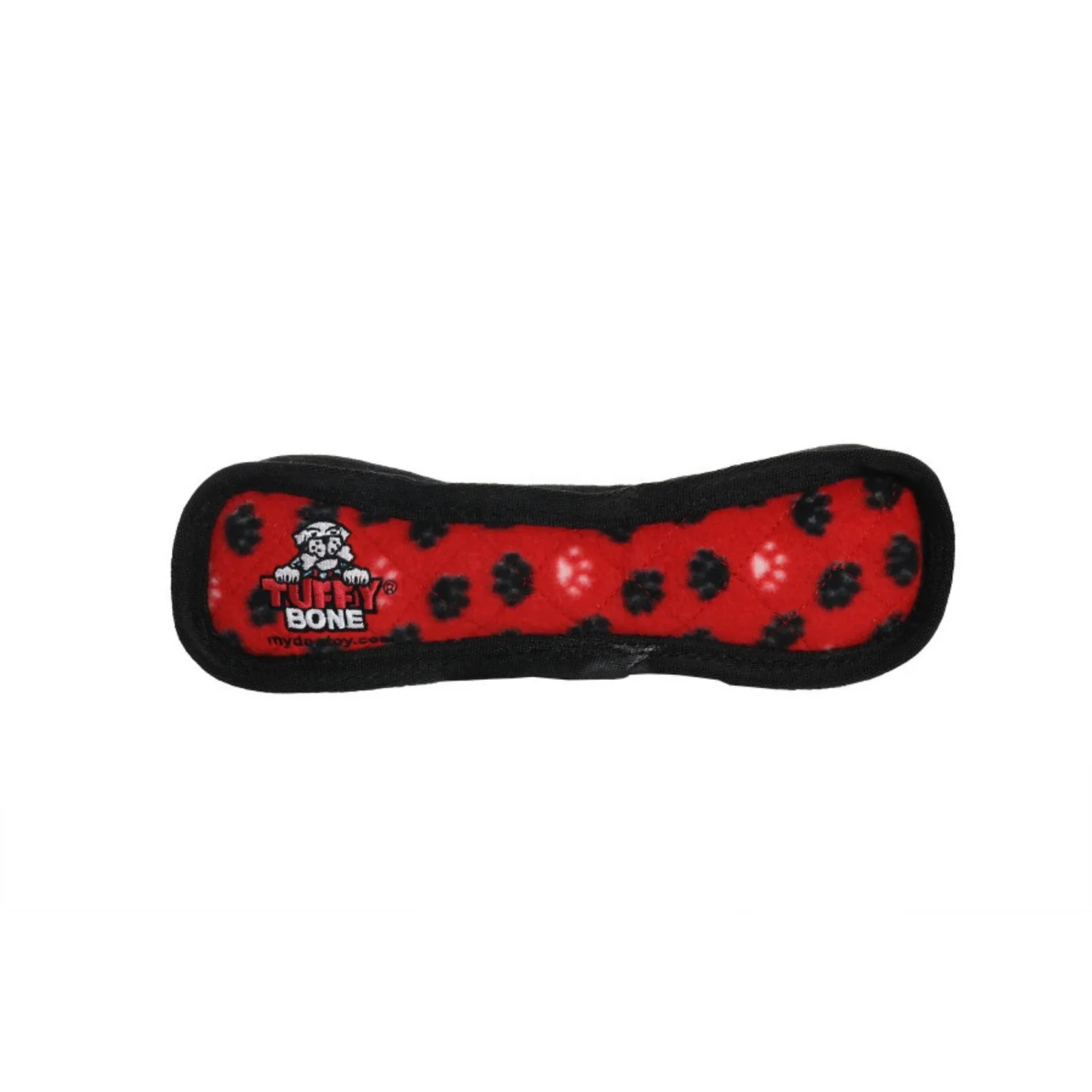 Tuffy Ultimate Bone Dog Toy Red Paw
